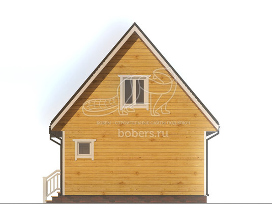 3d проект ДБ140 - фасад 3