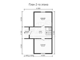 3d проект ДБ154 - планировка 2 этажа</div>