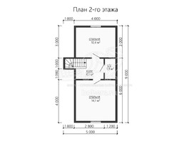 3d проект ДБ155 - планировка 2 этажа