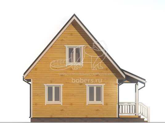 3d проект ДБ155 - фасад 1