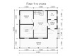 3d проект ДБ161 - планировка 1 этажа (превью)