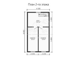 3d проект ДБ161 - планировка 2 этажа</div>