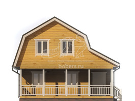 3d проект ДБ161 - фасад 1
