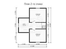 3d проект ДБ163 - планировка 2 этажа