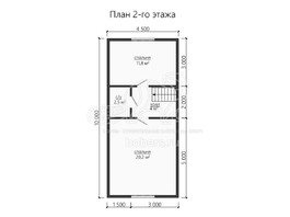 3d проект ДБ169 - планировка 2 этажа</div>