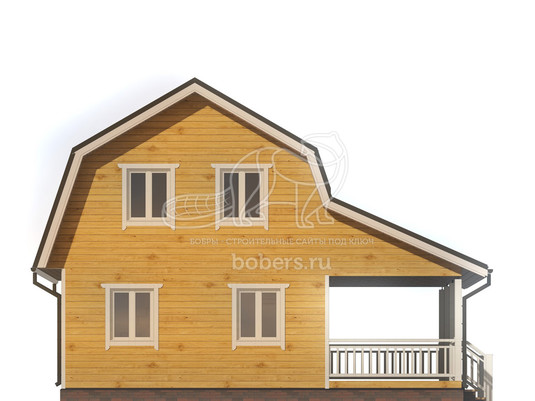 3d проект ДБ170 - фасад 1