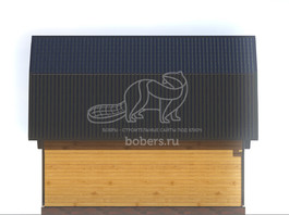 3d проект ДБ170 - фасад 4