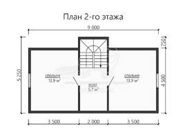3d проект ДБ172 - планировка 2 этажа</div>