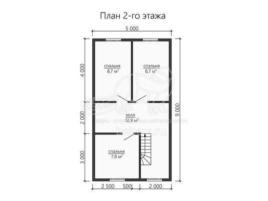 3d проект ДБ175 - планировка 2 этажа</div>