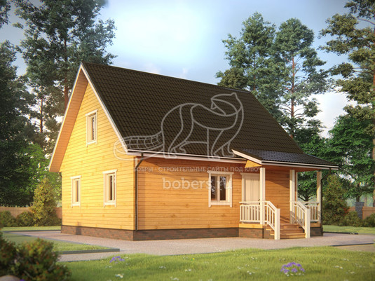 3d проект ДБ180 - первый вид