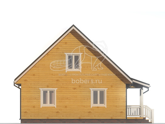3d проект ДБ180 - фасад 1