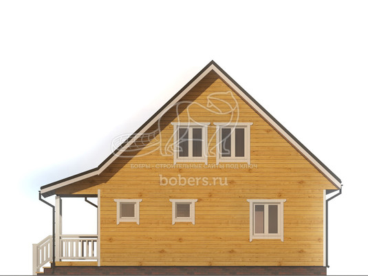3d проект ДБ180 - фасад 3
