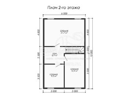 3d проект ДБ184 - планировка 2 этажа</div>