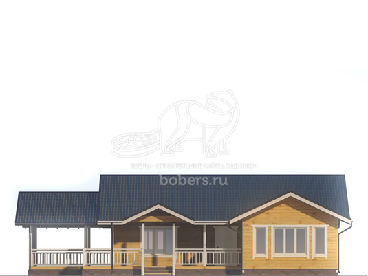 3d проект ДБ189 - фасад 1