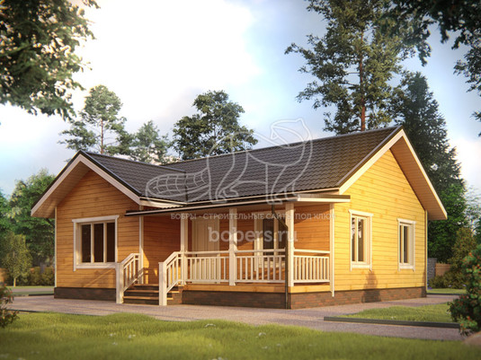 3d проект ДБ193 - первый вид