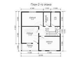 3d проект ДБ199 - планировка 2 этажа</div>