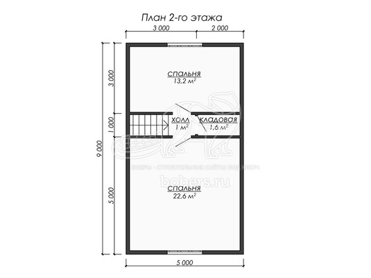 3d проект ДБ204 - планировка 2 этажа</div>
