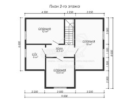 3d проект ДБ205 - планировка 2 этажа</div>