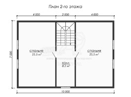 3d проект ДБ226 - планировка 2 этажа</div>