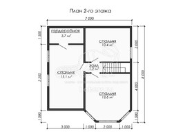 3d проект ДБ234 - планировка 2 этажа</div>