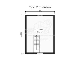 3d проект ДБ247 - планировка 2 этажа