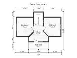 3d проект ДБ248 - планировка 2 этажа</div>
