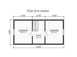 3d проект ДБ250 - планировка 2 этажа</div>