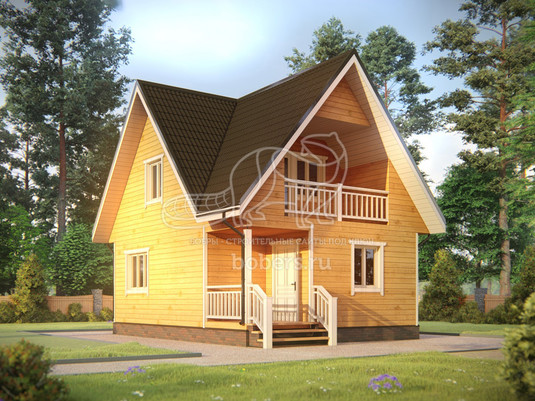 3d проект ДБ252 - первый вид