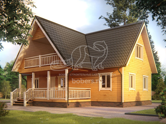 3d проект ДБ256 - первый вид