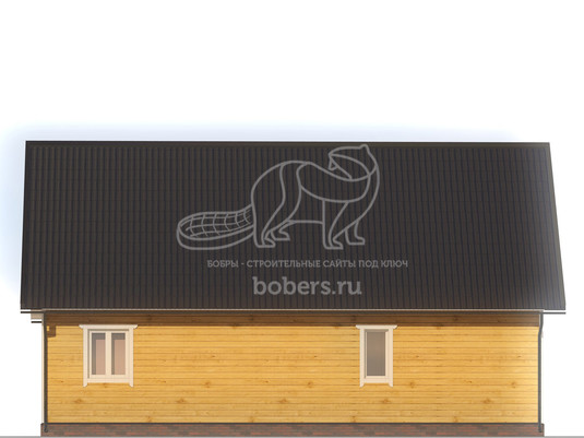 3d проект ДБ256 - фасад 3