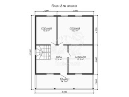 3d проект ДБ260 - планировка 2 этажа</div>