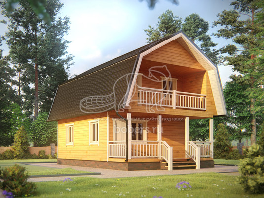 3d проект ДБ262 - первый вид