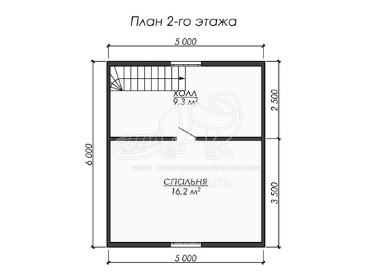3d проект ДБ269 - планировка 2 этажа