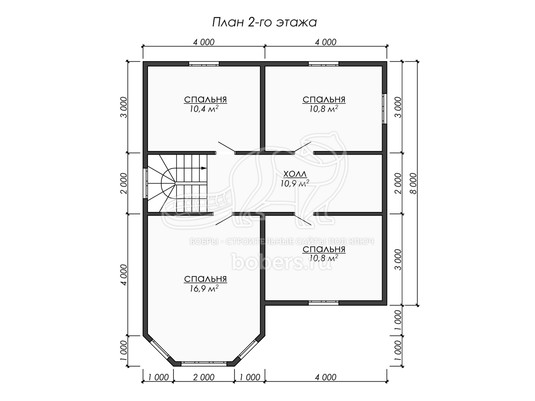 3d проект ДБ275 - планировка 2 этажа</div>