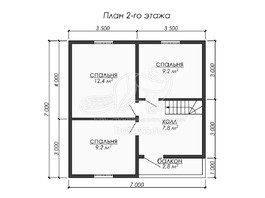 3d проект ДБ276 - планировка 2 этажа</div>