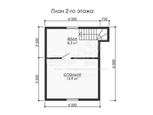 3d проект ДБ277 - планировка 2 этажа</div>