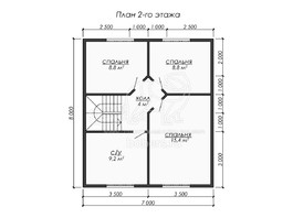 3d проект ДБ280 - планировка 2 этажа</div>