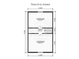 3d проект ДБ284 - планировка 2 этажа</div>