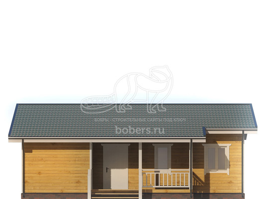 3d проект ДБ290 - фасад 1