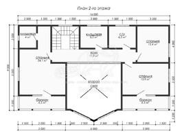 3d проект ДБ291 - планировка 2 этажа