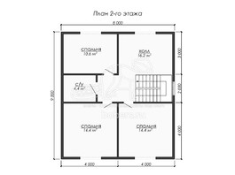 3d проект ДБ295 - планировка 2 этажа</div>