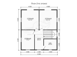 3d проект ДБ297 - планировка 2 этажа</div>