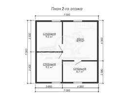 3d проект ДБ298 - планировка 2 этажа</div>