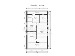 3d проект ДБХ001 - планировка 1 этажа</div>
