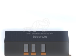 3d проект ДБХ001 - фасад 2