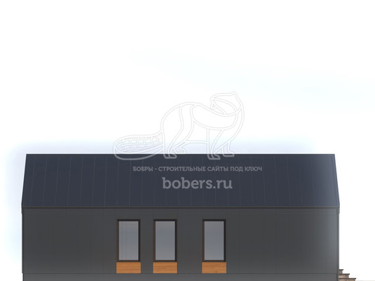 3d проект ДБХ001 - фасад 2
