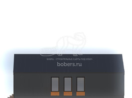 3d проект ДБХ001 - фасад 4
