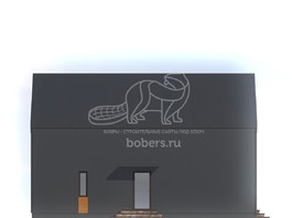 3d проект ДБХ003 - фасад 2