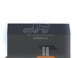 3d проект ДБХ009 - фасад 2