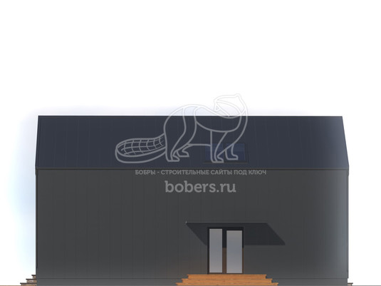 3d проект ДБХ009 - фасад 2
